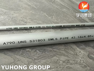 Resistência de corrosão alta SMLS da tubulação de aço inoxidável frente e verso super de ASTM A790 S31803