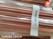 ASTM B111 UNS C12200 liga de cobre sem costura tubo trocador de calor