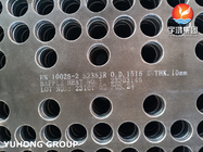 EN10025-2 S235JR Placa de defleção de aço carbono para trocadores de calor de tubos e conchas