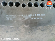 EN 10025-2 S235JR Placa de suporte de defleção de aço carbono para trocador de calor