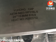 Garrafa de aço inoxidável de grande espessura ASTM A403 WP304L