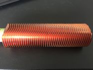 CuNi 90/10 de tipo tubo da forma de aleta do permutador de calor OD25.4 X 1.5WT L tubulação de cobre Finned
