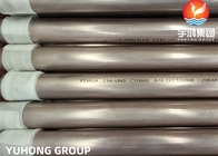 Tubo de cobre reto da liga de níquel do tubo de caldeira ASTM B111 O61 C70600 C71500