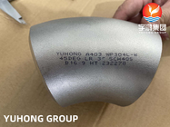 ASTM A403 WP304L 3 polegadas extremidade sem emenda do cotovelo de 45 graus soldou B16.9 para a tubulação de aço