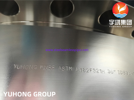 Flanges de aço inoxidável austeníticas de ASTM A182/ASME SA182 F321H WNRF