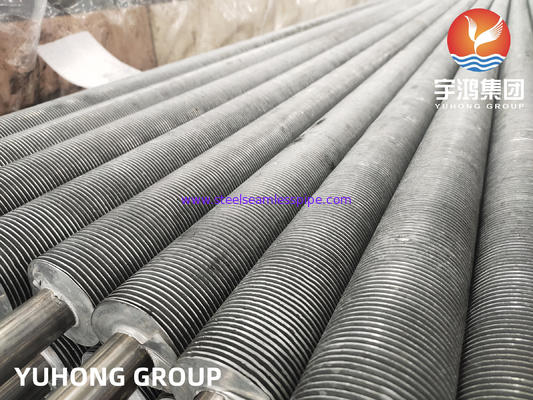 ASME SA249 TP304 Tubos de barbatanas extrudidos de aço inoxidável para trocadores de calor de arrefecedores de ar