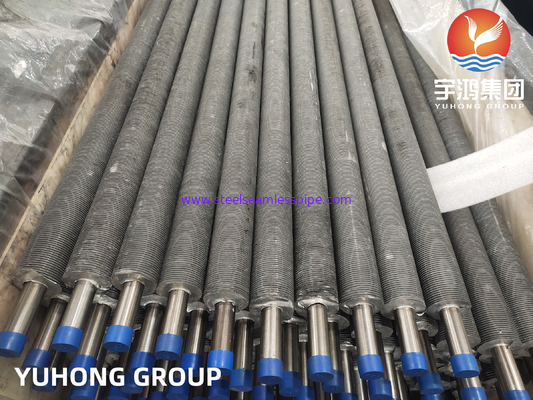 ASME SA249 TP304 Tubos de barbatanas extrudidos de aço inoxidável para trocadores de calor de arrefecedores de ar