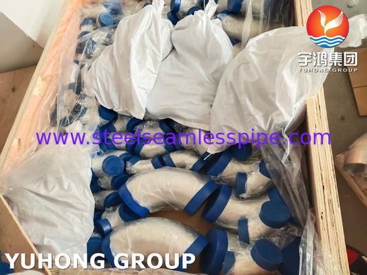 ASTM A403 WP304-S Cotovelo de 90 Graus sem costura de aço inoxidável de raio longo para solda de topo