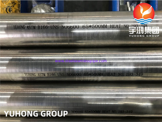 Tubos de liga de Nicke Inconel 600 Tubos sem costura para trocadores de calor SB163 UNS N06600