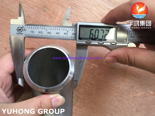 ASTM B366 WP904L Cotovelo 90 graus Acero Inoxidável Buttweld Fitting ASME B16.9