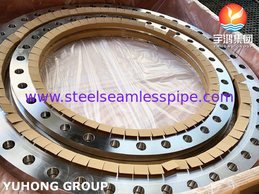 ASTM A240 SS904L Flange deslizante fabricada em chapa com face plana AWWA C207 e dimensões personalizadas