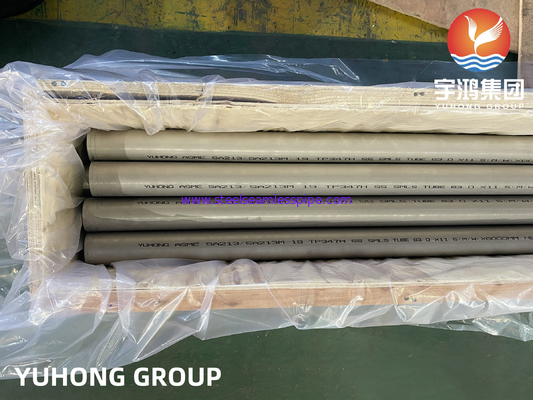 ASME SA213 TP347H 1.4961 Tubos de boilers sem costura de aço inoxidável