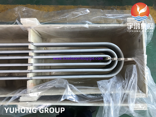 ASME SA213 TP304/304L Tubo de dobra em U sem costura de aço inoxidável para trocador de calor