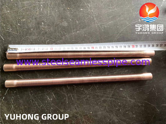 Tubos de liga de cobre - tipo de barbatana baixa, B111 C70600 O61 cu70/ni30 Liga de cobre para arrefecedor de ar