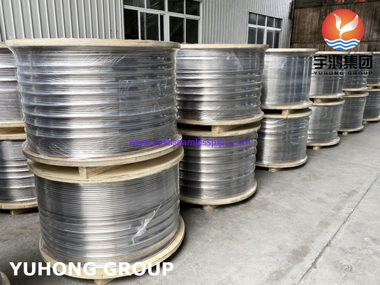 Tubos de bobina de aço inoxidável brilhante, ASTM A213 / A269 SS304 / SS316L