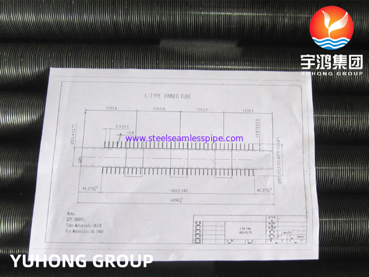 ASTM A179 TUBO DO TIPO L DE FINHA DE ALUMINIO PARA COOLER DE AR