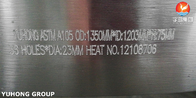 Deslizamento do aço carbono de ASTM A105 cara lisa na flange pintada preta forjada