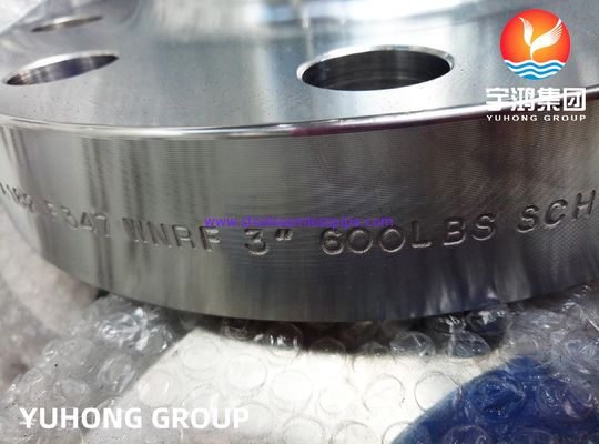 ASTM A182 F347 Flange de pescoço de solda de aço inoxidável, RF / RTJ Face para aplicação em altas temperaturas