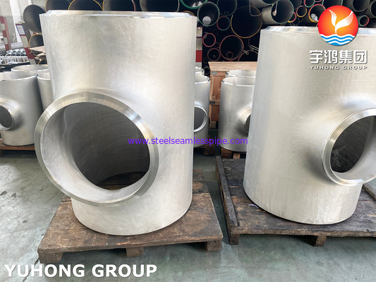 SS316L Butt Weld Fitting, A403 WP316L Equal Tee (sem costura / Soldado), B16.9 Standard