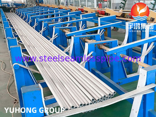 Tubo para trocador de calor sem costura de aço inoxidável resistente à corrosão, trefilado a frio, ASTM A213 TP304L