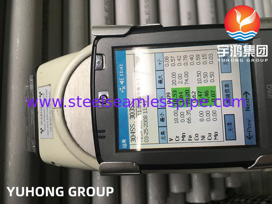 ASTM A269 TP304 Tubos sem costura de aço inoxidável emaranhados aquecidos para trocador de calor com teste PMI