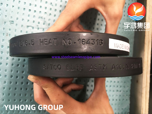 A flange cega de aço com baixo teor de carbono, forjada e normalizada, ASME B16.5 / EN1092-1, utilizada em oleodutos e gasodutos
