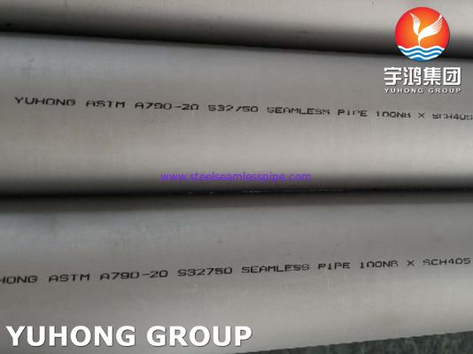 Tubo de aço inoxidável super duplex ASTM A928 / ASTM A790 UNS S32750 ( 2507)