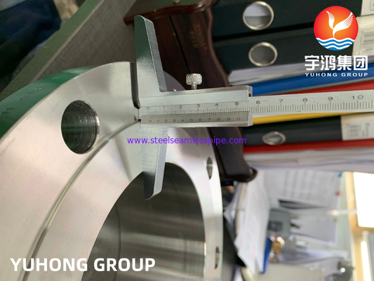 ASTM A182 F44 / liga 254 SMO / UNS S31254 Flange de pescoço de solda de aço inoxidável
