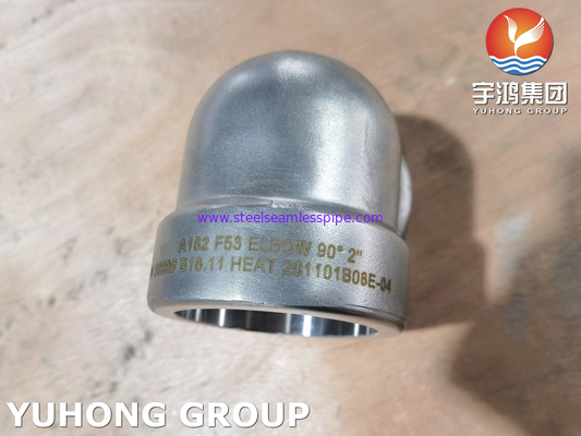 A182 F53 Socket Weld Elbow, UNS S32750 Super Duplex Steel Forged Fitting