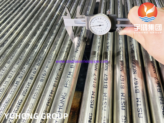 Reator nuclear Tubos usados ASTM B167 Inconel 600 / UNS N06600 Tipo sem costura