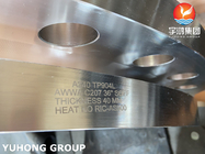 Válvula de aço inoxidável da caldeira do permutador de calor da flange ASTM A240 GR F904L UNS N08904
