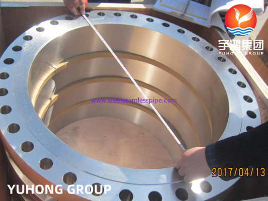 Flange duplex de corpo de aço, ASTM A182 grau F51 (UNS S31803), adequado para ambientes corrosivos