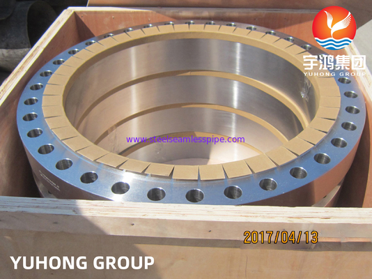 Flange duplex de corpo de aço, ASTM A182 grau F51 (UNS S31803), adequado para ambientes corrosivos