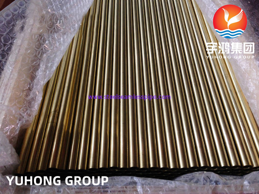 ASTM B111 ASME SB111 C70600 Tubo sem costura de cobre e níquel para arrefecedor de ar