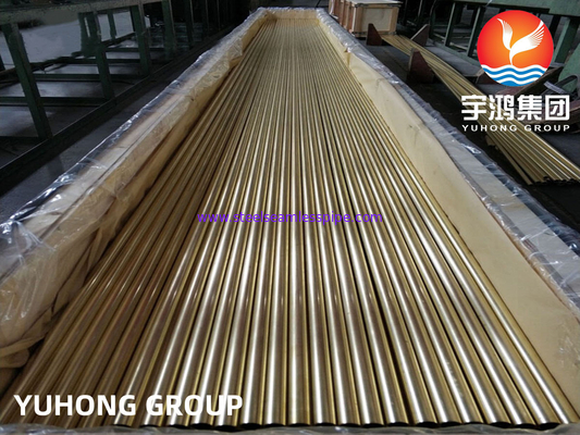 ASTM B111 ASME SB111 C70600 Tubo sem costura de cobre e níquel para arrefecedor de ar