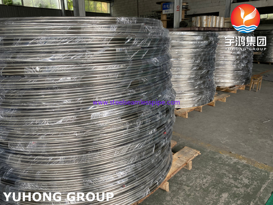 ASTM A269 TP316L Tubos de bobina sem costura de aço inoxidável, Tubos de bobina de convecção BA