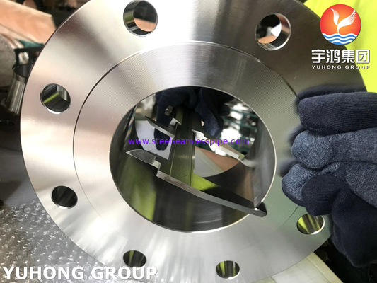 SA182 F60 / UNS S32205 Flange de Aço Duplex Forjado, Pescoço para Solda RF Face ANSI B16.5, para equipamentos de tratamento de águas residuais