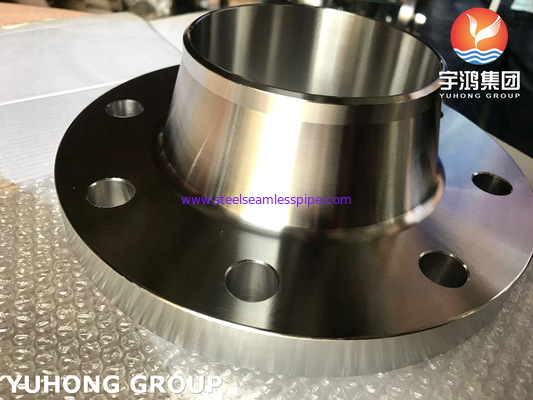 SA182 F60 / UNS S32205 Flange de Aço Duplex Forjado, Pescoço para Solda RF Face ANSI B16.5, para equipamentos de tratamento de águas residuais