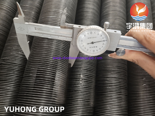 Material de base do tubo de barbatana incorporado tubo sem costura de aço carbono A192 A179 A210 Caldeira de ar frio trocador de calor aplicação