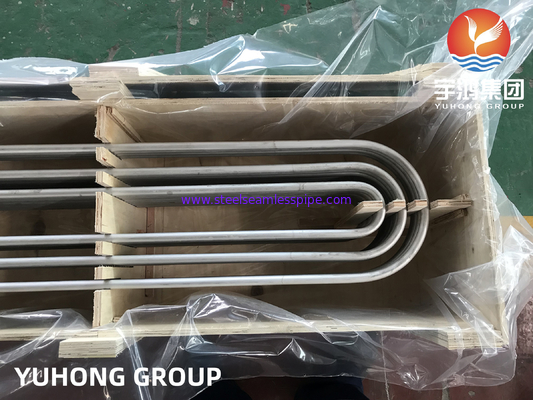Tubo sem costura Tubo de dobra U TP304/304L TP316L TP310S TP316Ti TP321/321H TP347 TP317 Aplicação de trocador de calor