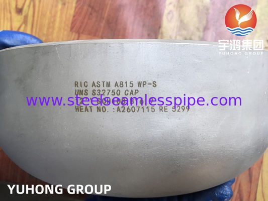 ASTM A815 S32750 / SAF 2507 Cap, Super Duplex Butt Weld Pipe Fitting para plataformas offshore de petróleo e gás
