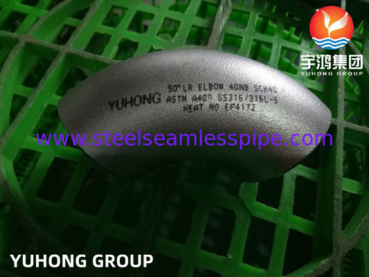 Acessórios para tubos sem costura de aço inoxidávelA403 WP304 WP304L WP316 Cotovelo 45Deg 90Deg 180Deg 1/2" NB - 48" NB