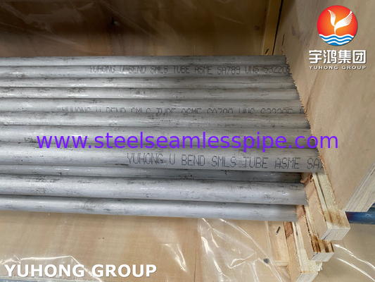 Tubo duplex de aço SMLS U Bend ASME SA789 UNS S32205 para trocador de calor