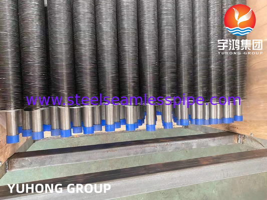 Tubo de barbatanas extrudido de liga de níquel tipo G ASME SB163 N04400 25x2x9000MM AL99.5 Aplicação em trocadores de calor
