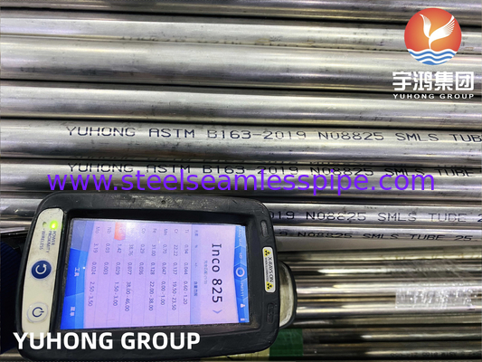 Tubo sem costura de liga de níquel, ASTMB163 NO8825 / Incoloy825 Brilhante Annealed