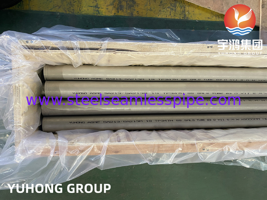 ASME SA213 Material TP304 / 304L/316/347H Tubo de trocador de calor Tubo de arrefecimento de ar