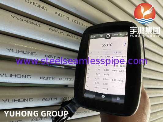 ASME SA2312 TP310S | ASTM A312 TP310S TP310H 310S 310MoLN Tubo de Aço Inoxidável para Indústria de Petróleo e Gás