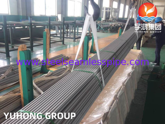 Tubo Sem Costura de Aço Inoxidável ASTM A213 TP321 / TP321H Tubo para Trocador de Calor 3/4" 16BWG 20FT Tubo de Resfriamento