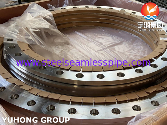 ASTM A240 F904L, UNS N08904, AWWA C207 Acero inoxidável deslizante na flange, superfície plana