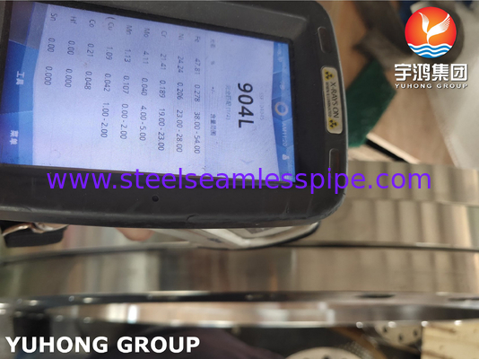 ASTM A240 F904L, UNS N08904, AWWA C207 Acero inoxidável deslizante na flange, superfície plana